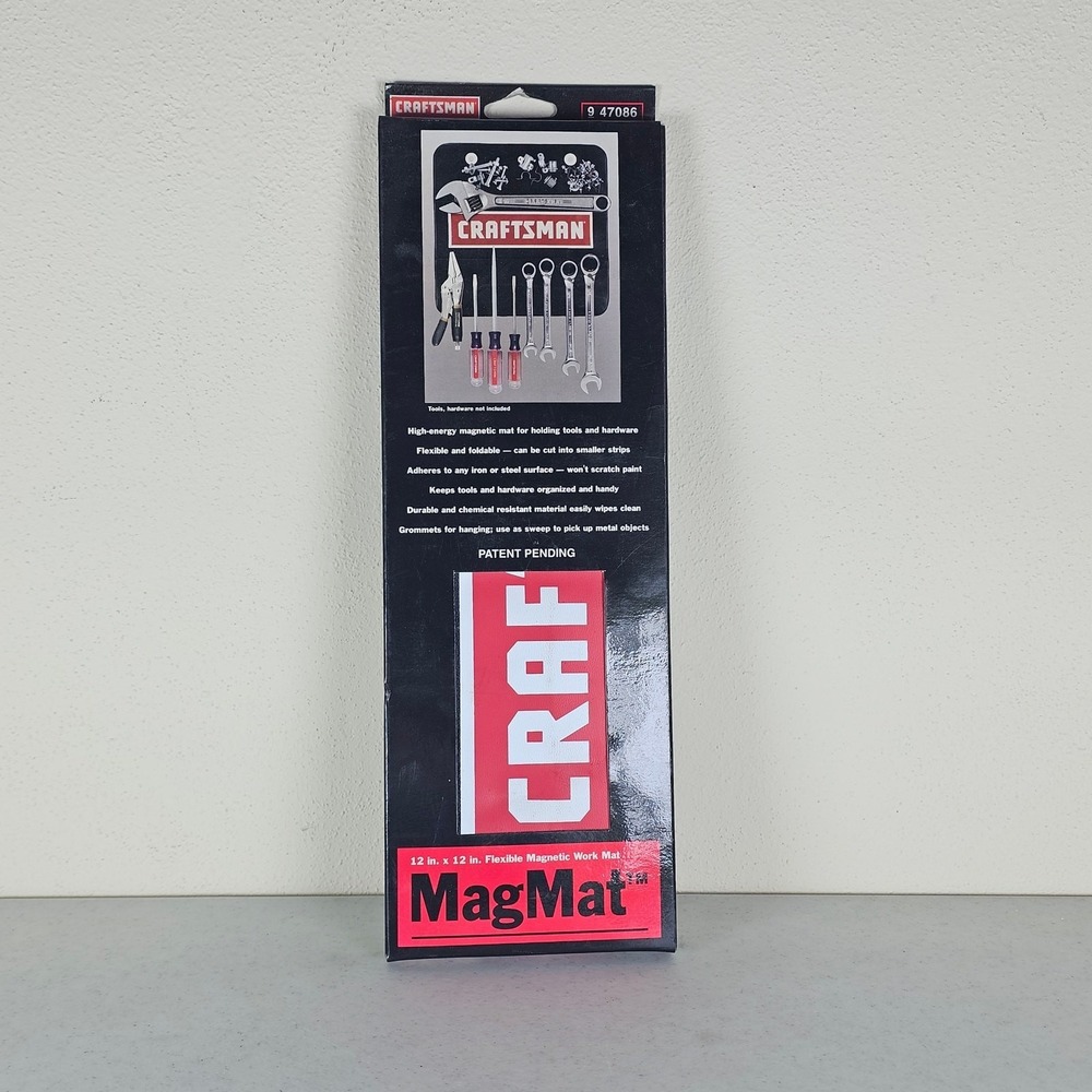 Sears Craftsman NOS Magmat Magnetic Tool Pouch Mat 12"x12" Work Mat 47086